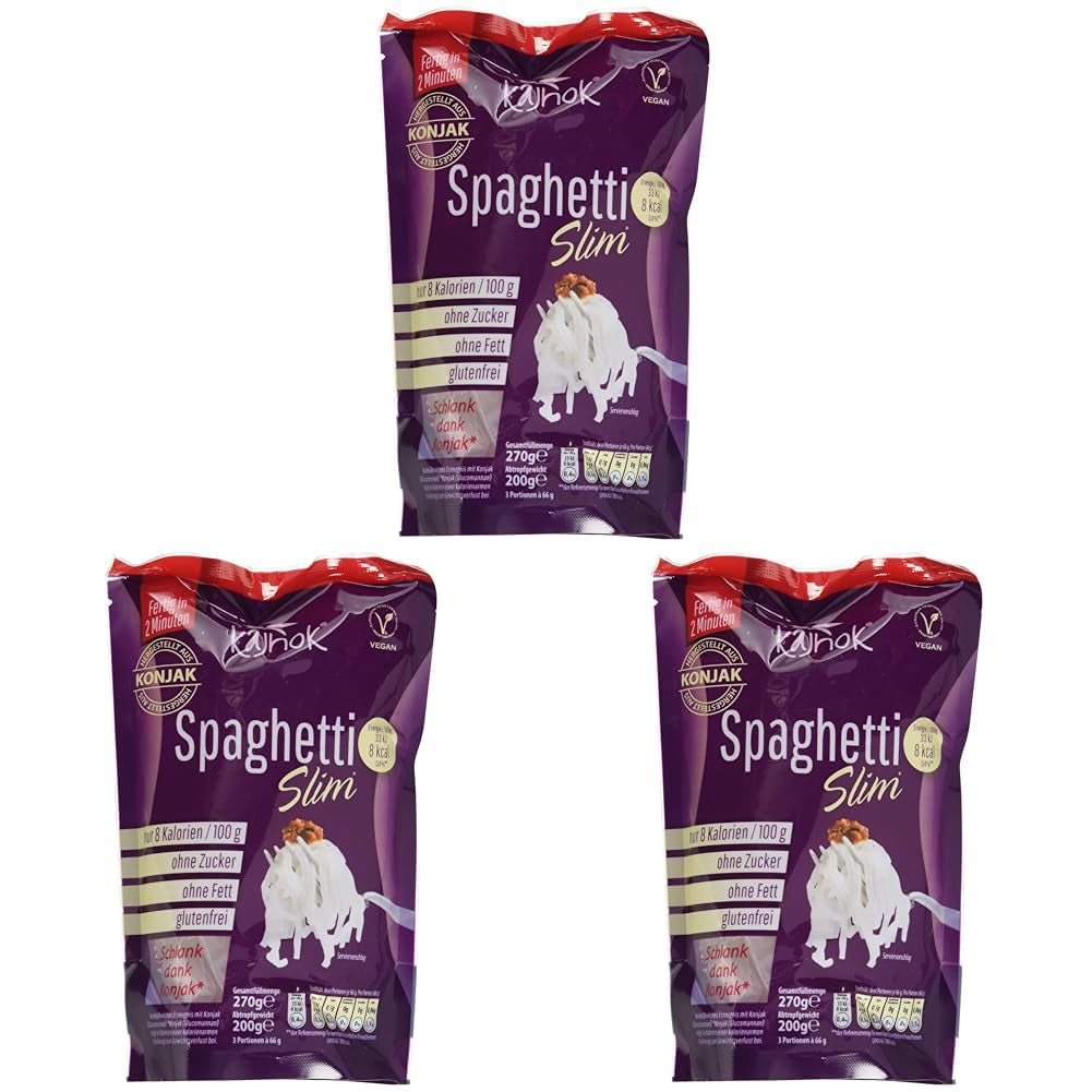 Tenké veganské špagety, 200 g (balení 3 ks)