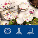 Startovací sada Villeroy & Boch Mariefleur, Různé barvy, Vhodné do myčky, Vhodné do mikrovlnné trouby, Sada nádobí pro 2, Sada květinového nádobí, Nádobí, Kombinovaná sada, Prémiový porcelán