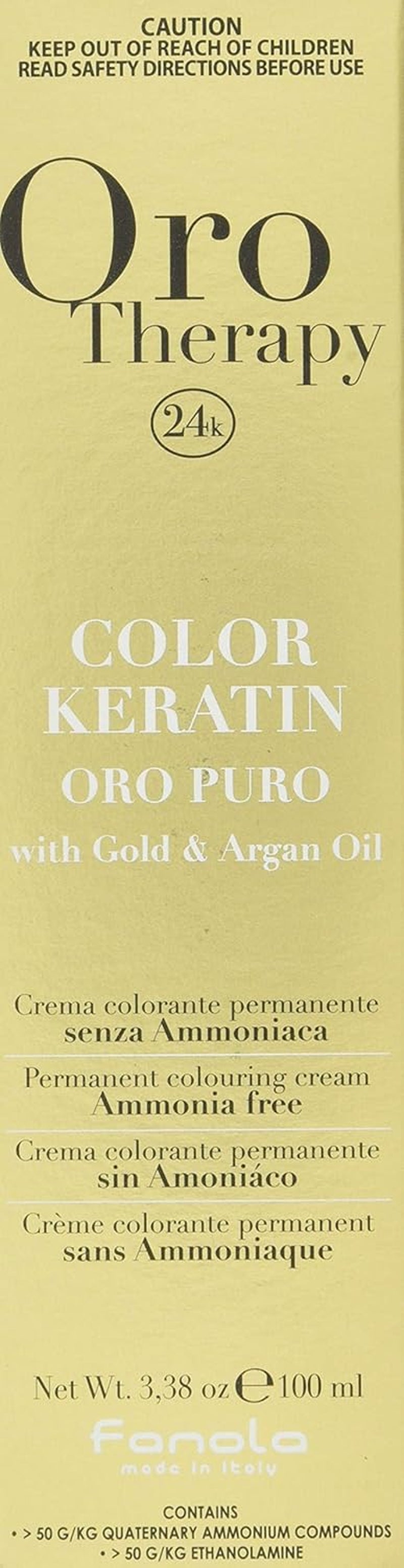 Fanola Oro Therapy Color Keratin 5.0 100 ml Naty Shop barva na vlasy 9.1 světle blond popelavá