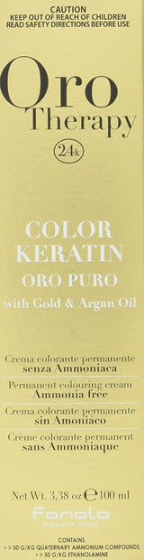 Fanola Oro Therapy Color Keratin 5.0 100 ml Naty Shop barva na vlasy 9.1 světle blond popelavá