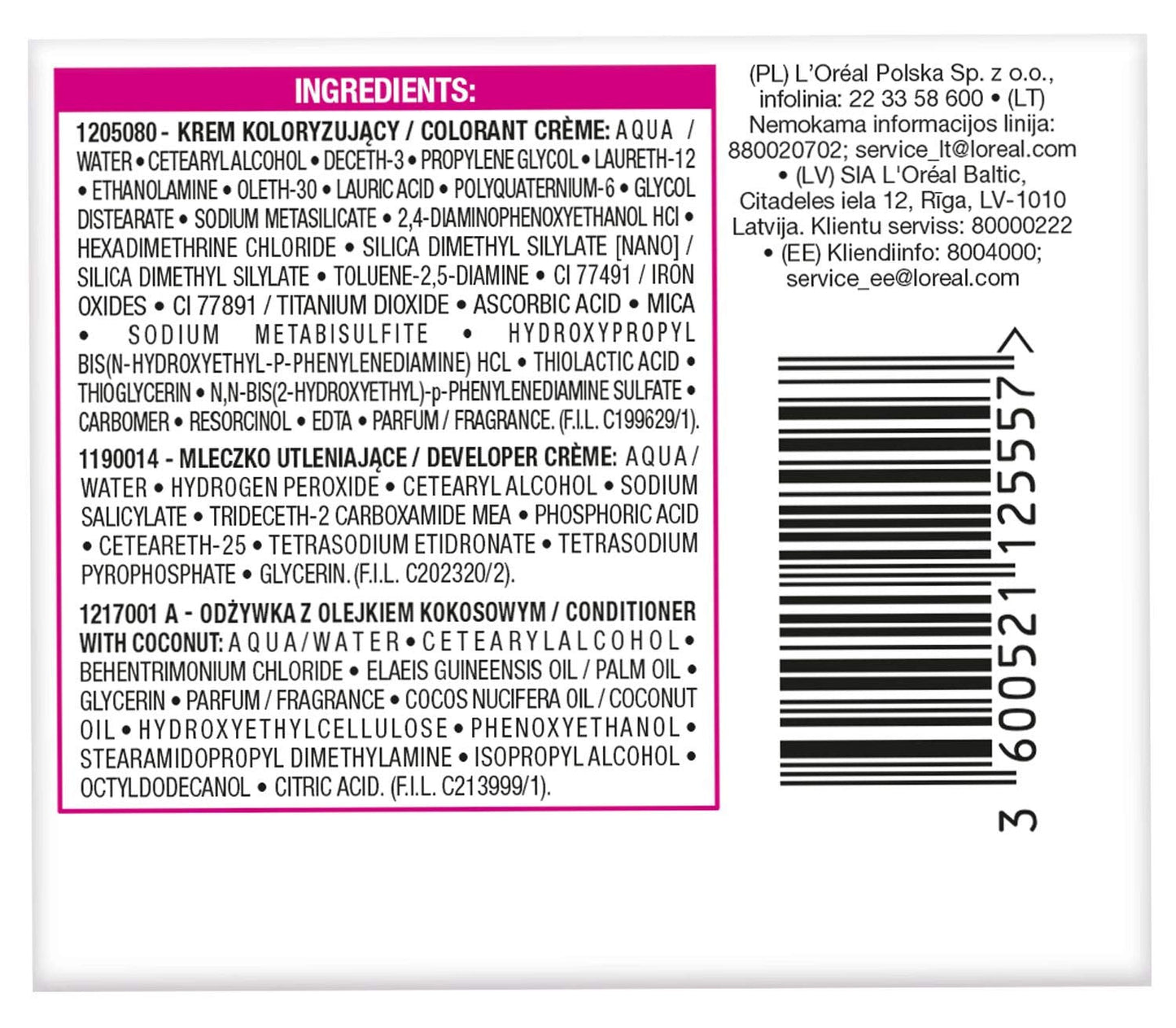 Barva na vlasy L'Oréal Paris Casting Crème Gloss 210 - Navy Blue Black Hair Dye Shop