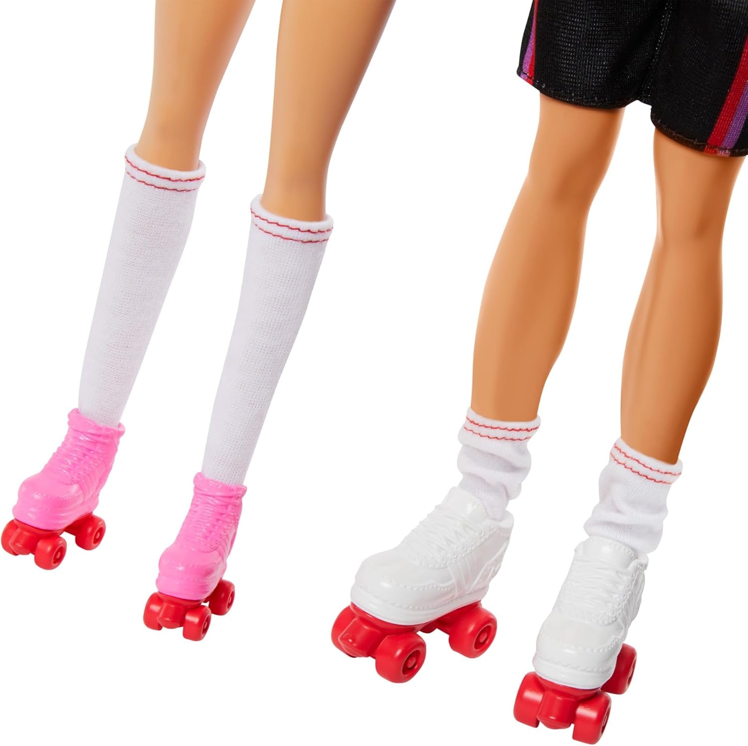 Sada Barbie Fashionistas se 2 módními panenkami a 6 doplňky, módní panenky Barbie a Ken na kolečkách, sběratelské figurky k 65. výročí, panenky Naty Shop HXK90