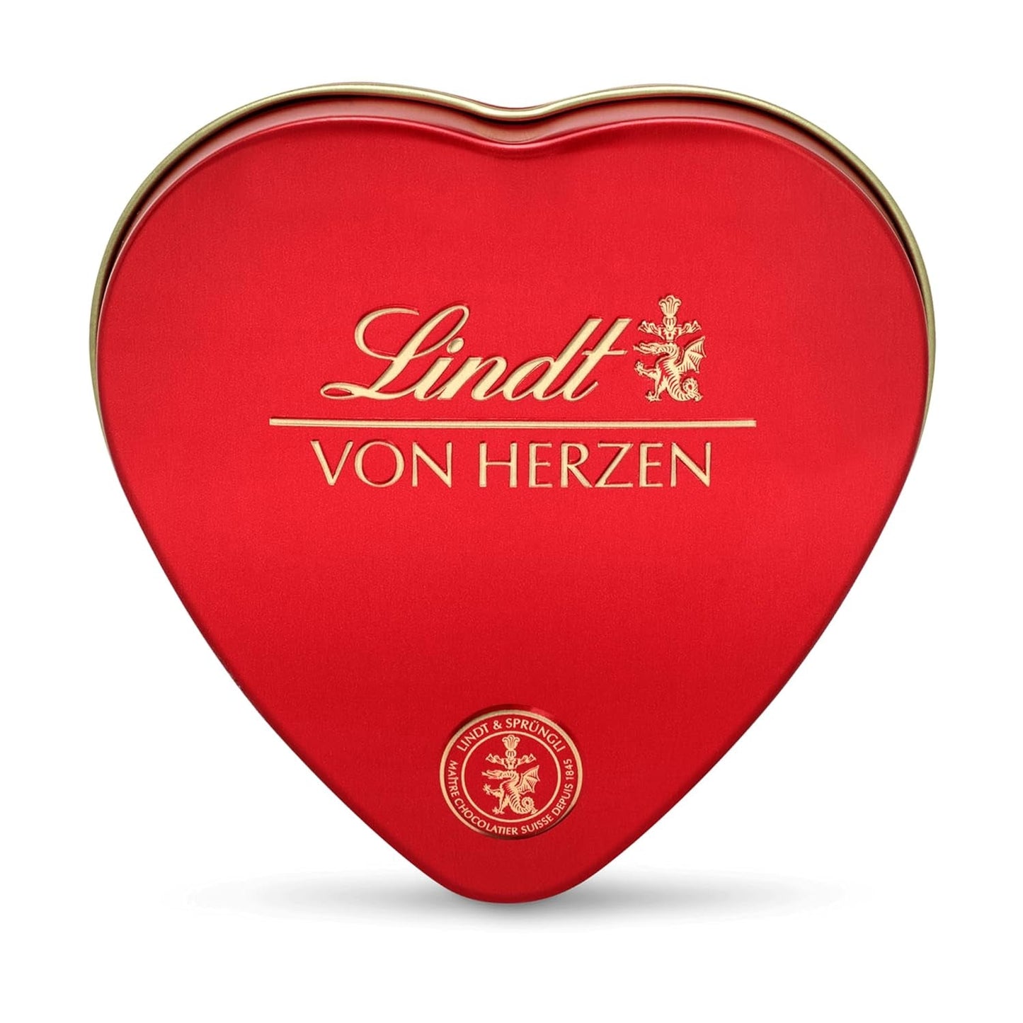 Lindt Čokoláda ze srdce | 30 g | 6 pralinek v Marc de Champagne, Coeur à l'Orange, křupavá mléčná čokoláda, pomerančový marcipán v krásné krabičce ve tvaru srdce | Čokoládový dárek | Čokoládový dárek