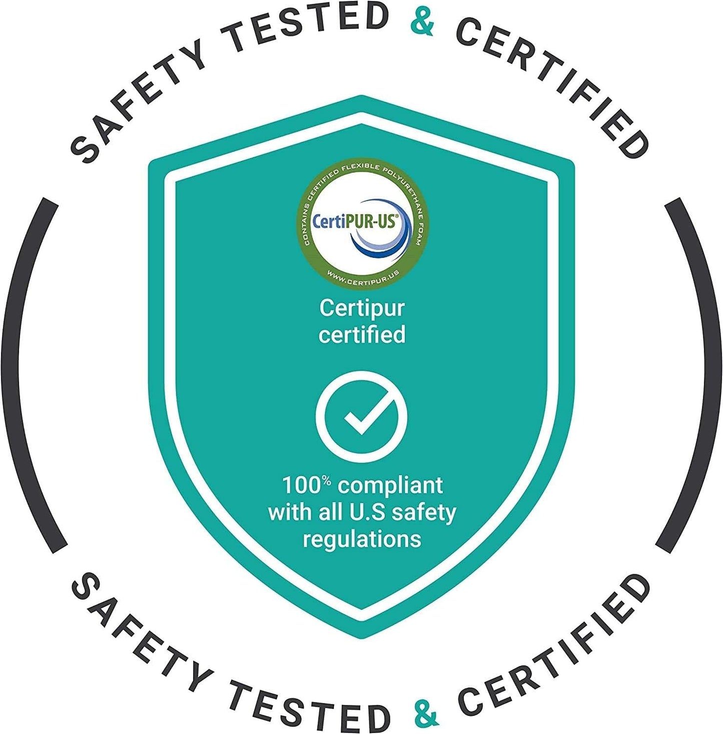 Milliard Visco pěnová roláda na krk s omyvatelným potahem, certifikace Oeko-Tex, střední tvrdost, 10X43 cm, ideální pro alergiky, cestovní polštář, polštář s kulatým výstřihem, polohovací válec, kolená, krční ortopedické polštáře Naty Shop