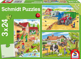Schmidt Spiele 56216 Puzzle pro děti, 3X24 dílků Puzzle Naty Shop Výchozí název