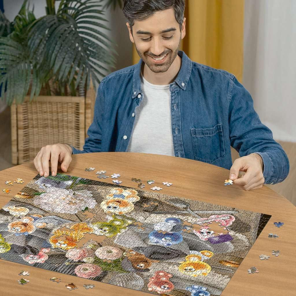 Ravensburger Puzzle 12000788 - Gelini prostírá stůl - 1000dílné puzzle pro dospělé a děti od 14 let, Puzzle Naty Shop