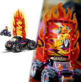 LEGO 60339 City Stuntz Stuntz Show Double Looping Set, vč. rampa, monster truck, 2X motocykl a 7 minifigurek, hračka pro děti od 7 let Stavebnice Besuche den LEGO-Store