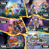 LEGO NINJAGO Jay Battle Mech, hračka ninja pro děti s figurkami, včetně minifigurky Jaye s mini katanou, akčními figurkami a robotem, malý dárek pro kreativní chlapce a dívky od 6 let 71805 Stavebnice Besuche den LEGO-Store