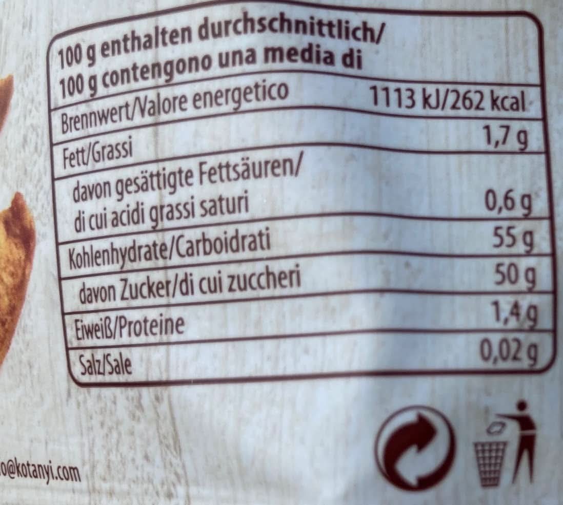 Kotanyi Sušené kousky jablek se skořicí, 100% přírodní, 9 x 40 gramů Dehydratované produkty Naty Shop