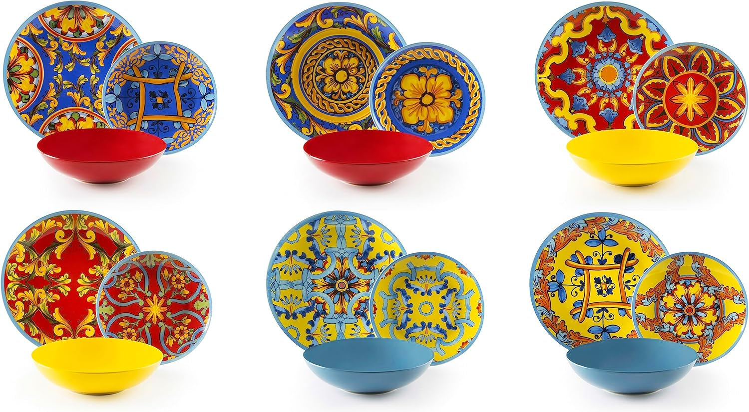 Excelsa Trinacria Teller-Set, 18dílný, Porzellan a Keramik