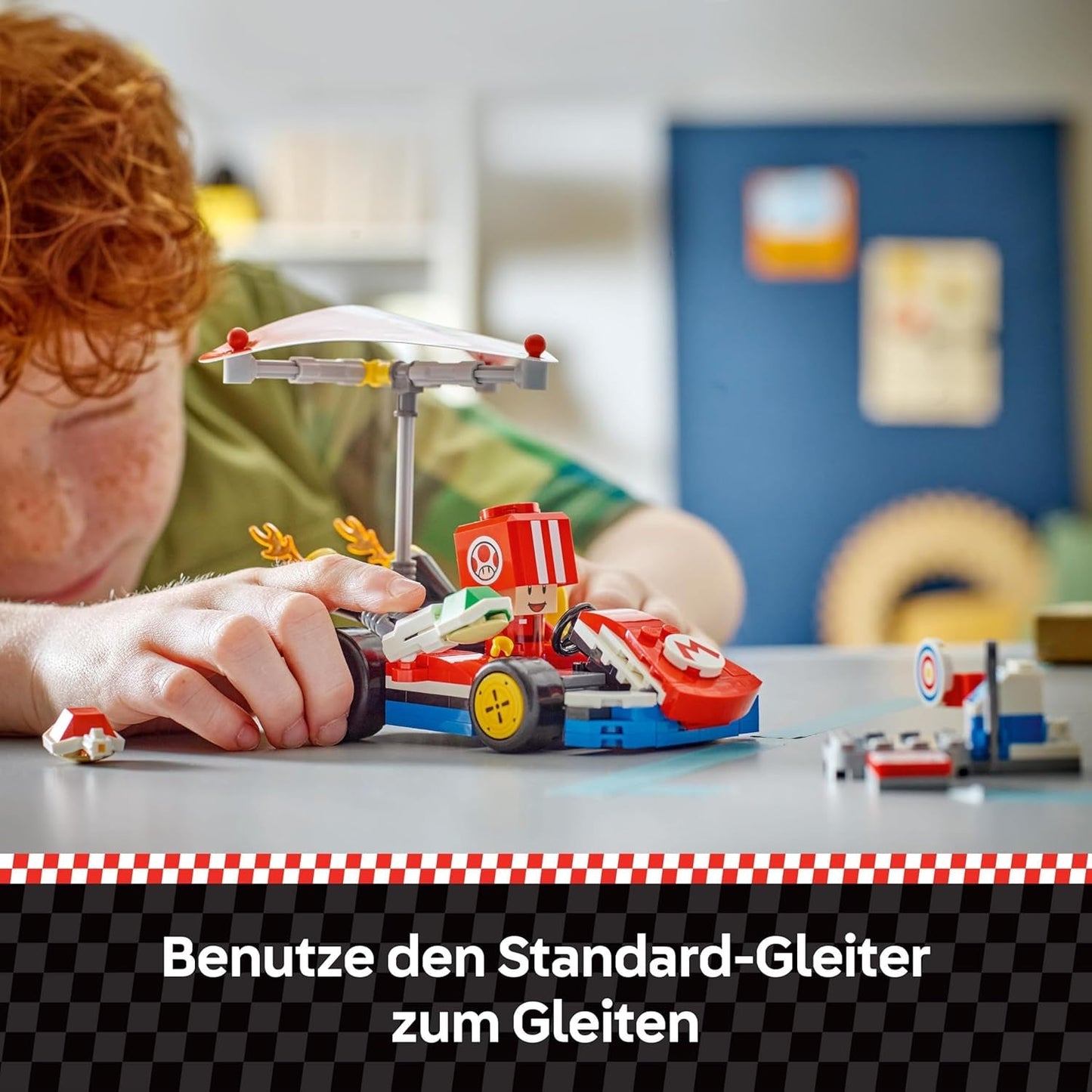 LEGO Super Mario: Mario Kart – standardní motokára, kolekce Nintendo, dárek pro děti, umožňuje chlapcům, dívkám a hráčům od 7 let hrát samostatně, dobrodružná hračka s figurkou ropuchy 72032 Stavebnice Besuche den LEGO-Store