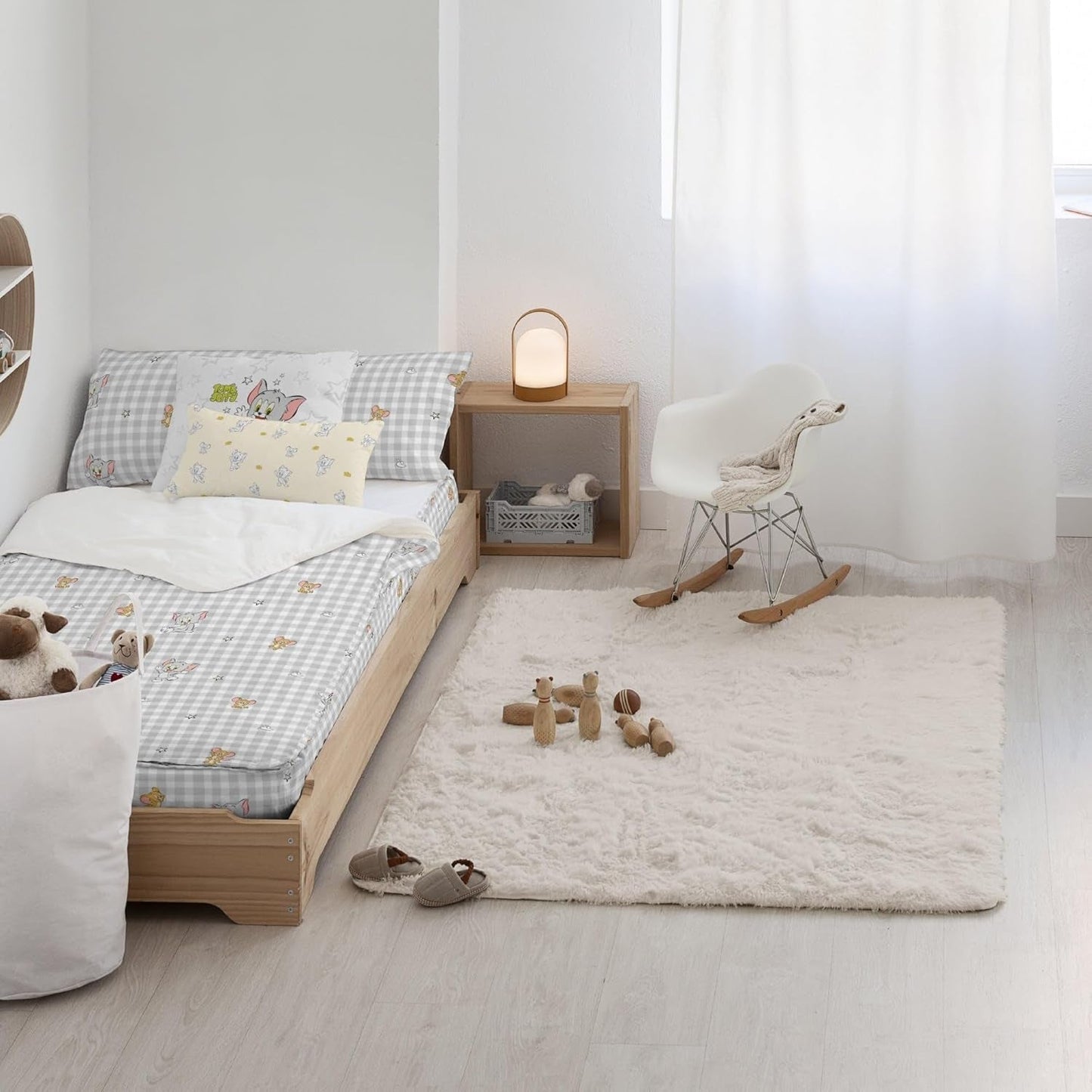 Ještě ne Přikrývka 100% bavlna, vzor Tom Jerry Vichy, pro postele široké 90 cm (90 X 200 cm) Přikrývky a přikrývky Naty Shop