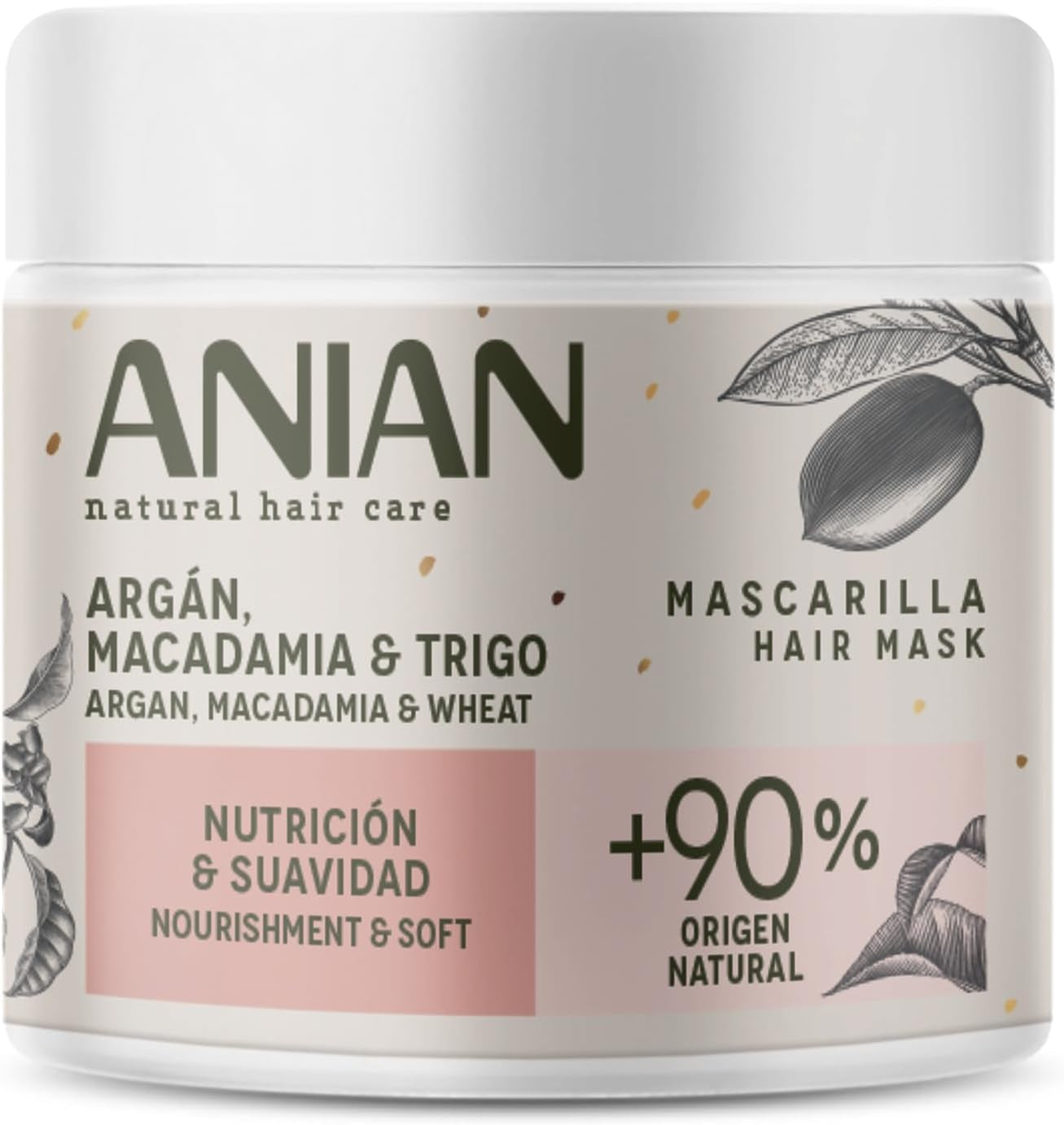 ARGÁN výživa y suavidad mascarilla 350 ml Maska na vlasy Naty Shop Výchozí název