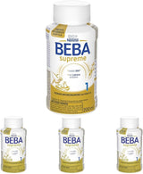 BEBA Nestlé BEBA SUPREME 1 Kojenecké mléko: lahvičky k pití s ​​Omega 3, balení 4 ks (1 x 200 ml)