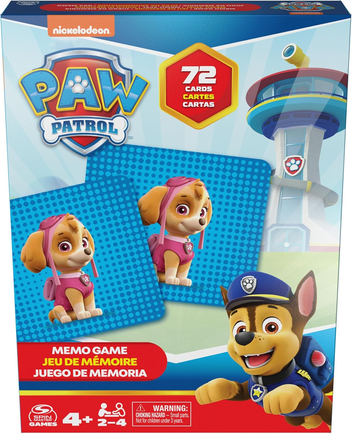 Spin Master Paw Patrol hry, pexeso, hračka Paw Patrol, Chase, Stella, Marcus, Ruben, pexeso s knihami, pro děti od 4 let Akční figurky Naty Shop