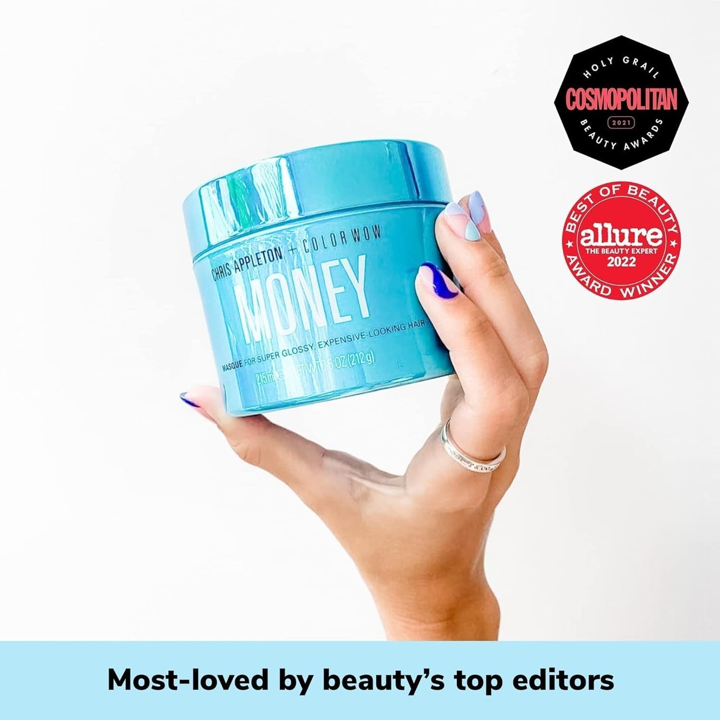 COLOR WOW Moisturizing Hair Mask Money 215 ml - maska pro suché a poškozené vlasy, hydratace vlasů - péče a tepelná ochrana vlasů, modrá Maska na vlasy Naty Shop