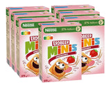 NESTLE Strawberry Minis, cereálie s příchutí jahod a celozrnné mouky, sada 7 x 375 gramů Cereals Naty Shop