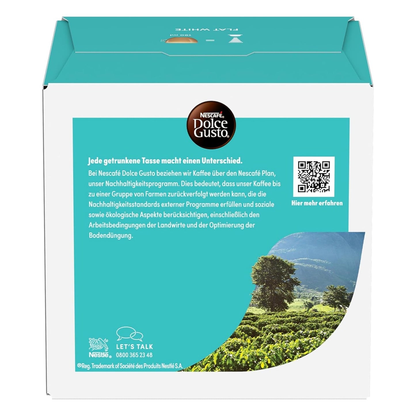 NESCAFÉ DOLCE GUSTO Flat White Kaffeekapseln 3er Pack (3 x 16 kapslí)