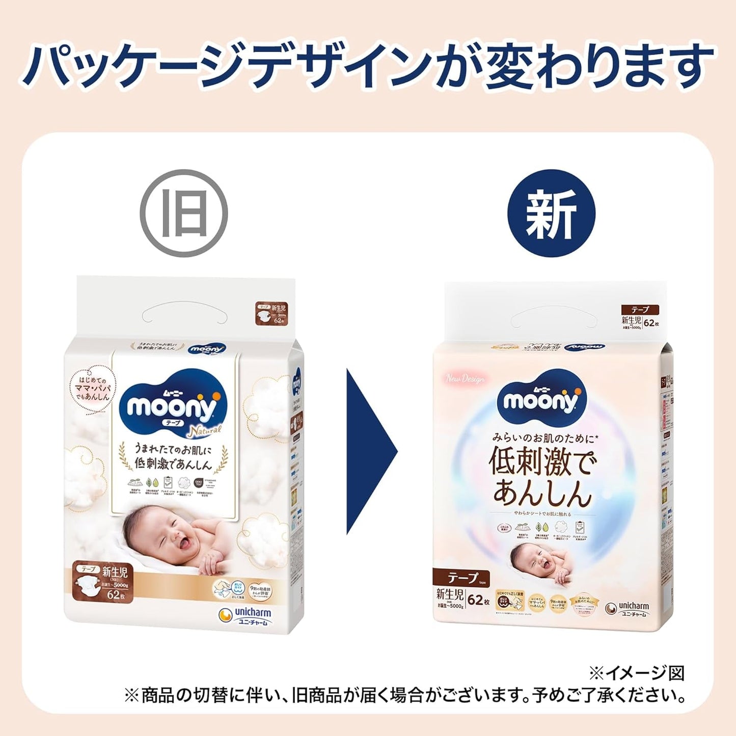 Japonské plenky NATURAL NB (novorozenecké) 0-3 kg//Japonské plenky - plenky NATURAL NB (novorozenecké) 0-3 kg//Японские подгузники NATURAL NB (novorozenecké) 0-3 kg