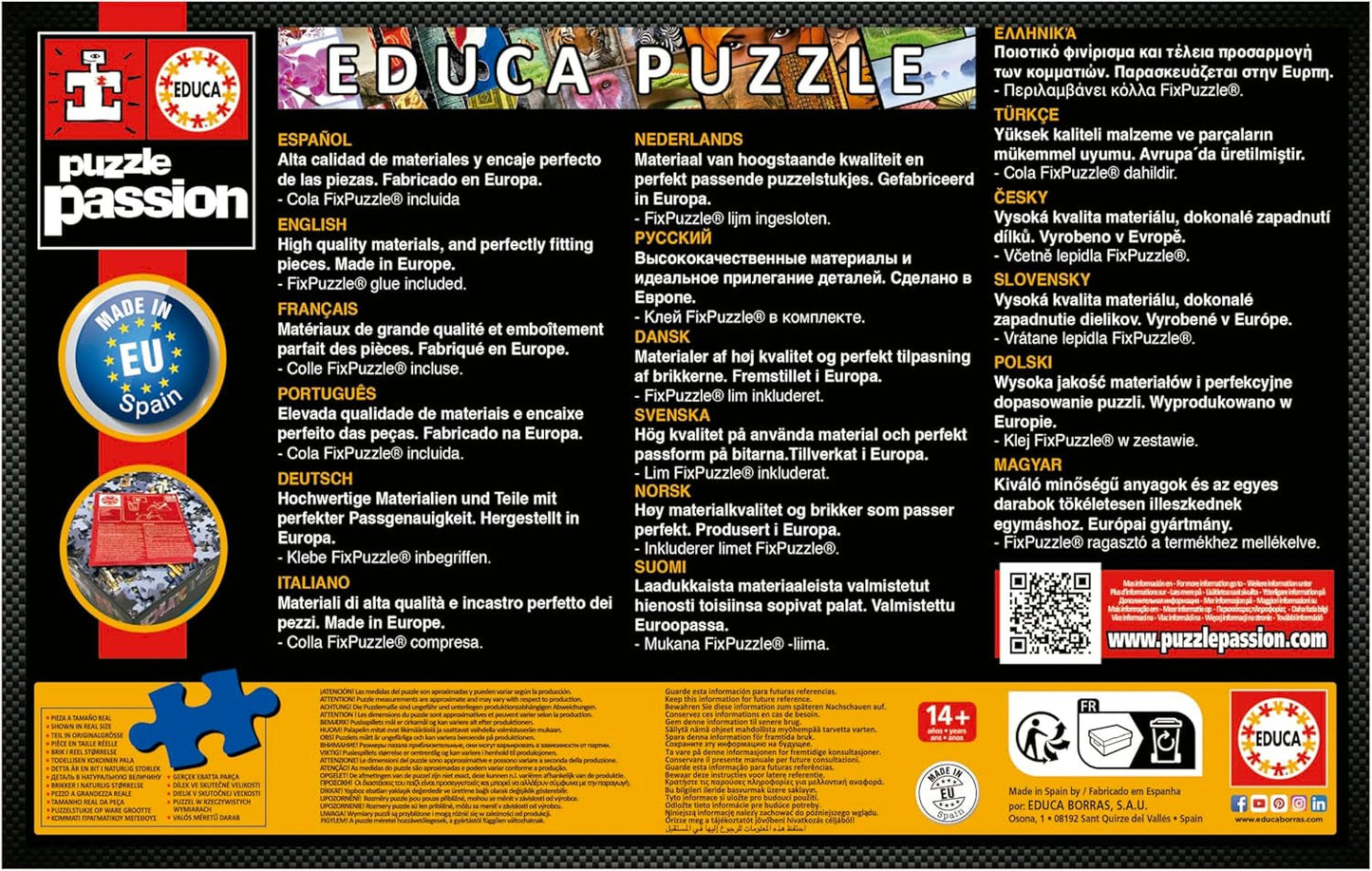 Educa - Puzzle 1000 dílků pro dospělé | Knihovna. Rozměry: 68 X 48 cm. Obsahuje lepidlo na puzzle Fixpuzzle. Už 14 let (19925) Puzzle Naty Shop