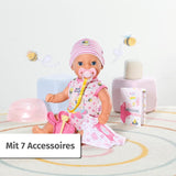 BABY Born Lena (Little Baby Girl) 36cm, 7funkční panenka pro děti od 1 roku, funguje bez baterie, velká panenka 36cm Dolls Naty Shop