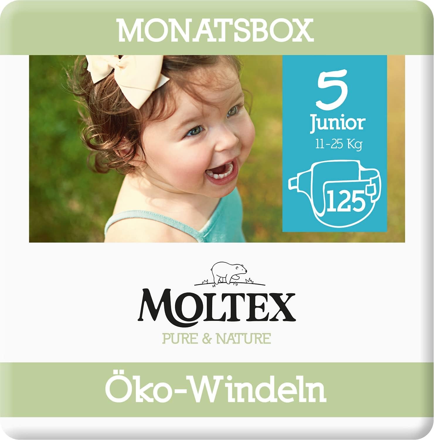 Organické plenky Pure & Nature Velikost 6 XL (17-28 kg) Měsíční box 84 Organické plenky