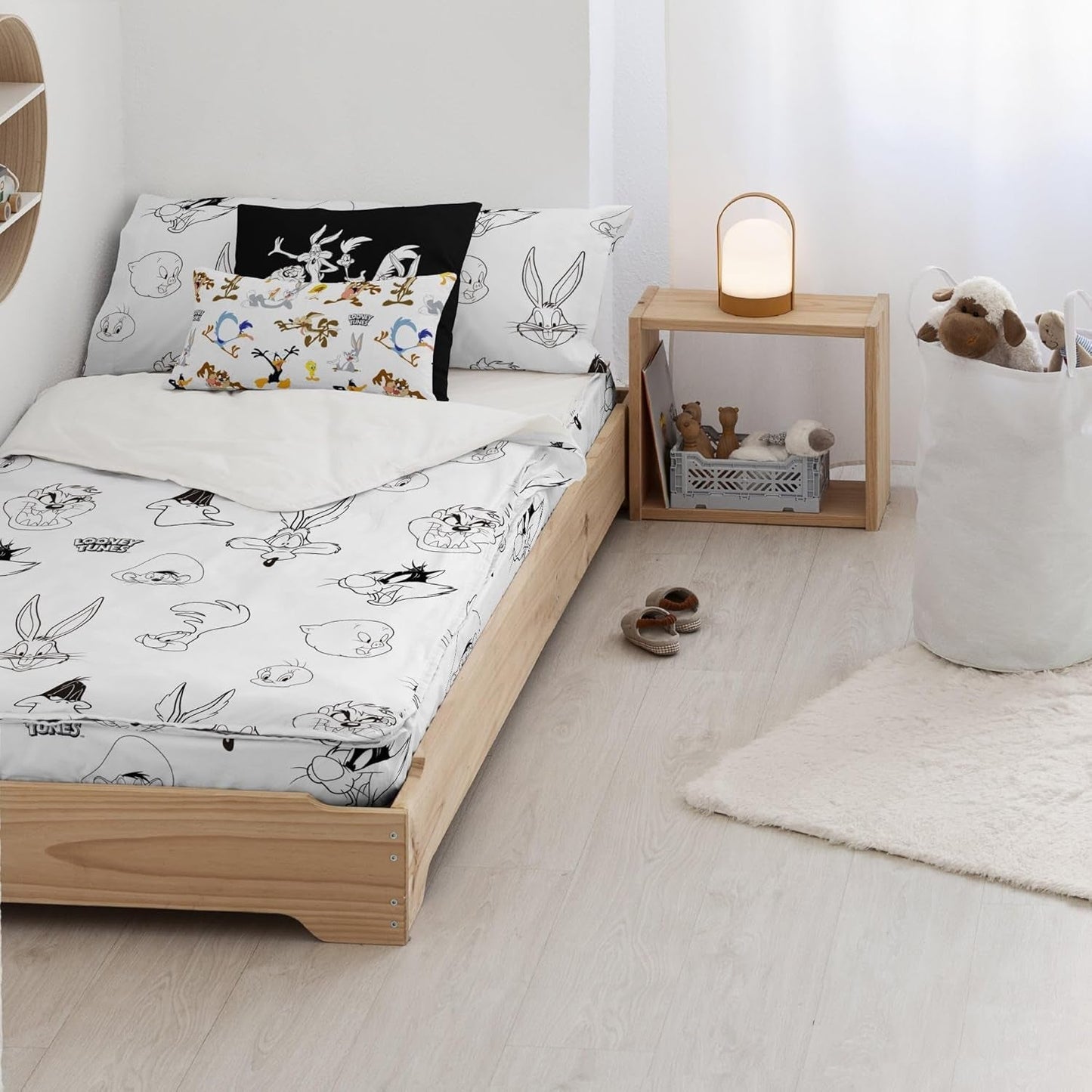 Ještě ne Přikrývka 100% bavlna, vzor Tom Jerry Vichy, pro postele široké 90 cm (90 X 200 cm) Peřiny a přikrývky Naty Shop Looney Bw Complete