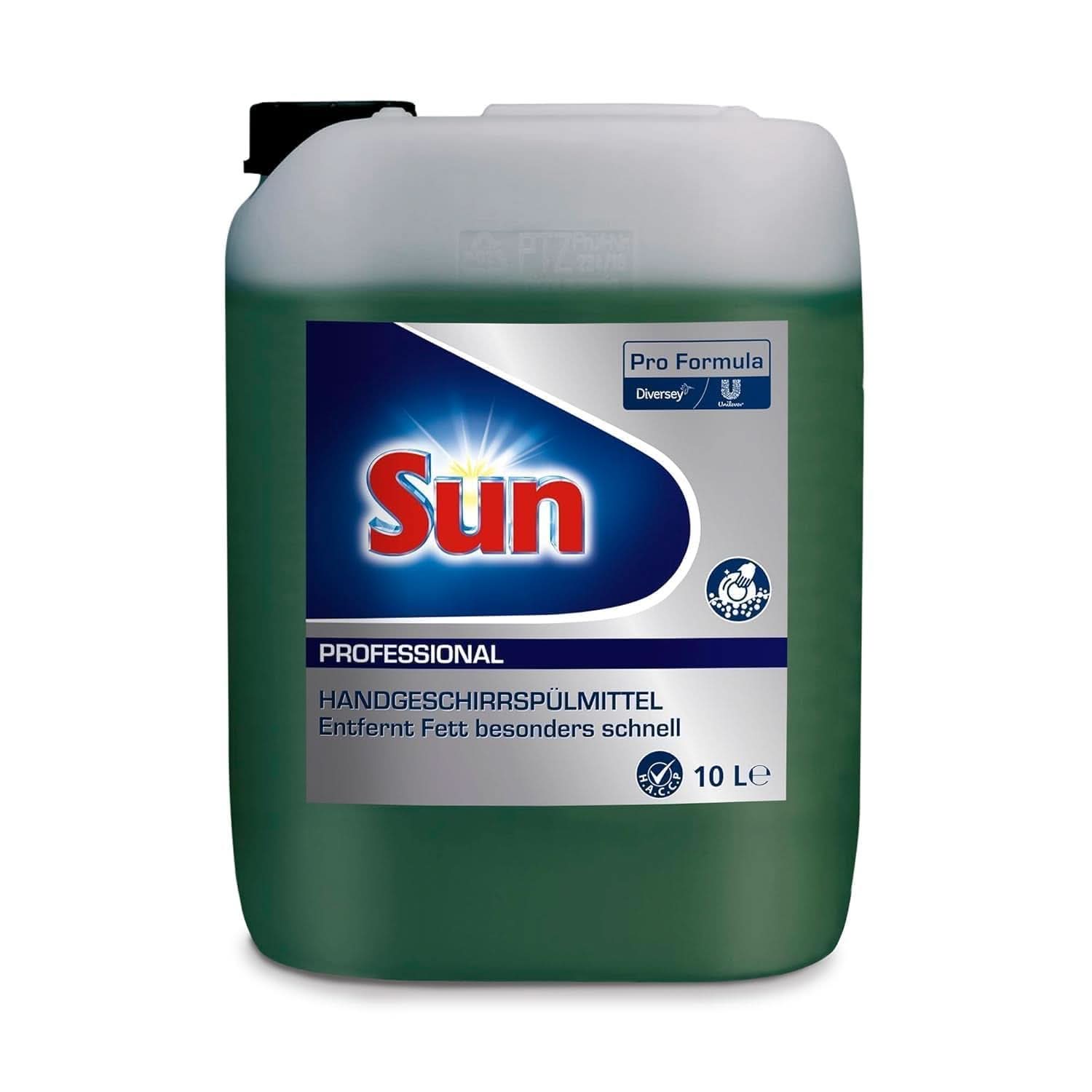 Sun Professional, prostředek na ruční mytí nádobí - Vysoce účinné odstranění mastnoty, se svěží citrusovou vůní, 10 litrů Kuchyňské čisticí prostředky Naty Shop
