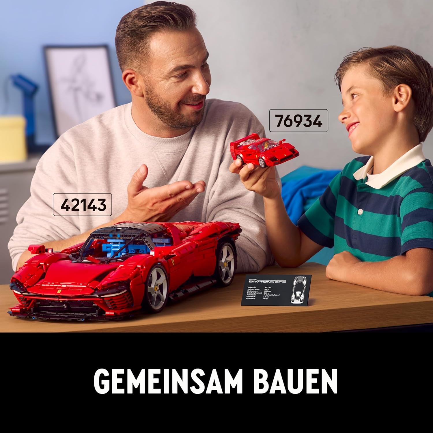 LEGO Speed Champions Ferrari F40 Super sportovní auto, sada se sestavitelným autíčkem a minifigurkou řidiče, sbírka stavebnic pro děti, dárek pro chlapce a dívky 76934 Stavebnice Besuche den LEGO-Store