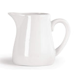 Olympia Whiteware Servierkannen 170 ml/6 oz (6er-Pack), weisses Porzellan - Kanne mit Henkel, ideální pro Milch, Sahne, Vanillepudding, Soßen, Bratensoße - spülmaschinen- und mikrowellengeeignet, Café-Restaurant-Hausgebrauch, U819