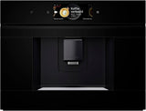 Bosch CTL7181B0, Inteligentní vestavěný automatický kávovar na espresso řady 8, 45,5 x 59,4 cm, dotyková obrazovka TFT, velmi tichý keramický mlýnek s pohonem, funkce samočištění AutoMilk Clean, nádrž na vodu 2,4 l, černá