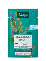 Přírodní koupelová sůl Kneipp z Luisenhall Saltworks s esenciálními oleji levandule, tymián a smrk – klidný spánek v chladných obdobích – 60 gramů sprcha & koupel Naty Shop