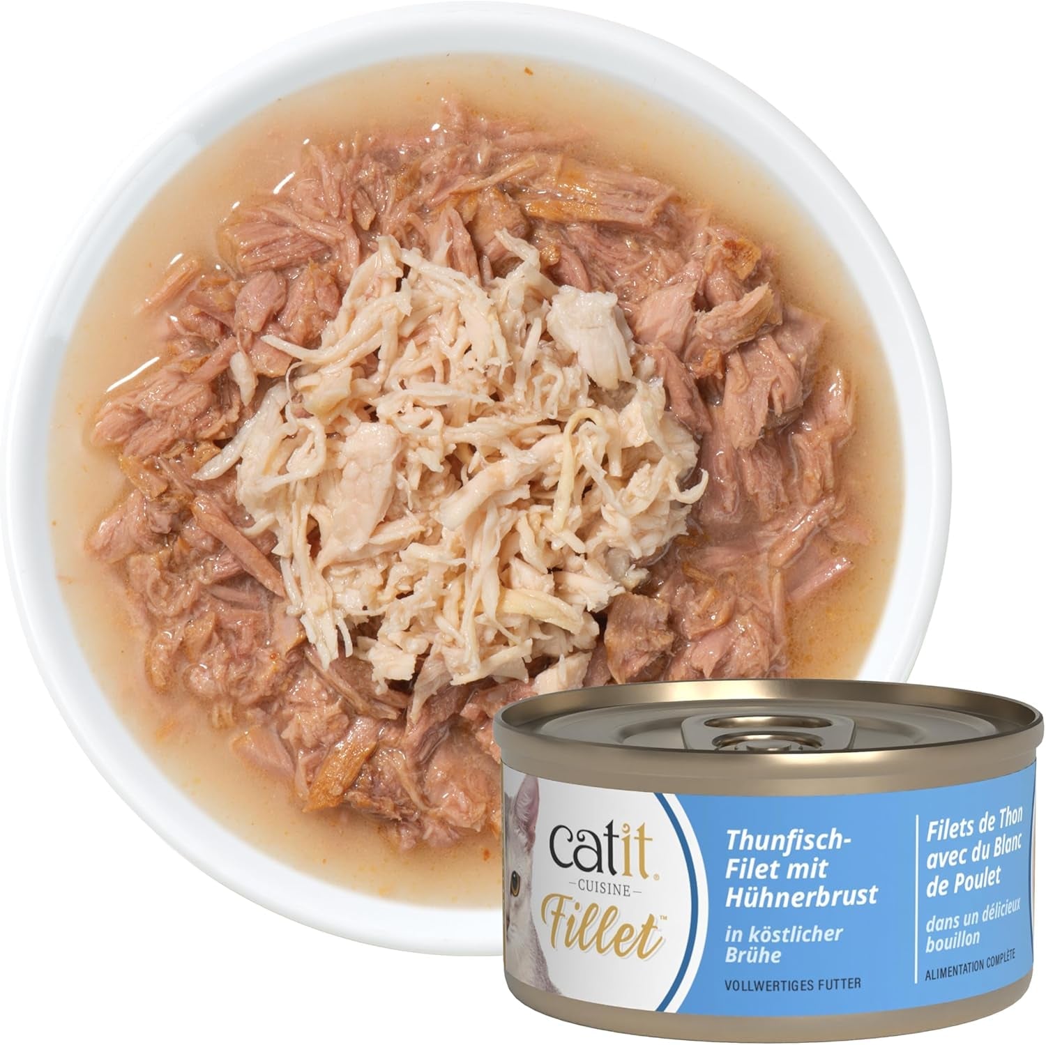 Catit Cuisine - Filet z tuňáka s kuřecími prsíčky v Köstlicher Brühe, 75g