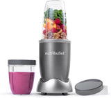 Nutribullet Original, Elektrischer Mixer, Zerkleinerer, Smoothiemixer, Smoothie Maker, 600 W Leistung, Einfach Und Schnell in Der Anwendung, Kompakt, Leicht Zu Reinigen, NB603DG Bucatarie Naty Shop Grauör Verpackung Mit Zubeh