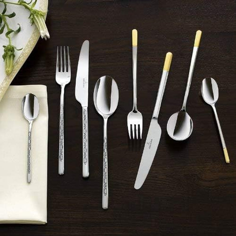 Villeroy & Boch - Ella Cutlery částečně pozlacené zlato, 30 kusů, 6 osob, vhodné do myčky, nerez Kitchen Naty Shop
