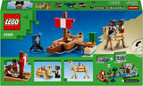 LEGO Minecraft Plavba pirátskou lodí Oliheň a velbloud Postava piráta Hračka na stavbu lodi Dárek pro chlapce a dívky 8 let 21259 Stavebnice Besuche den LEGO-Store