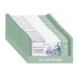 Cleanic Baby Eco Pure Water vlhčené ubrousky – (1 x 50 ks) Vlhčené ubrousky pro děti a kojence – bez parfemace, splachovatelná, citlivá pokožka – 50 ks.