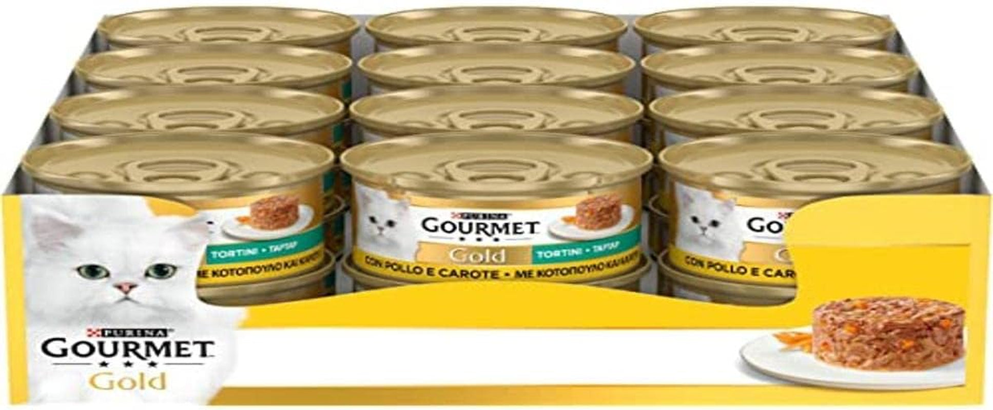 Purina Gold kuřecí a mrkvové vlhké veggie masové kuličky, 24 plechovek po 85 g