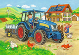 Ravensburger Puzzle pro děti - 07616 Staveniště a farma - Puzzle pro děti od 3 let, s 2X12 dílky Puzzle Naty Shop