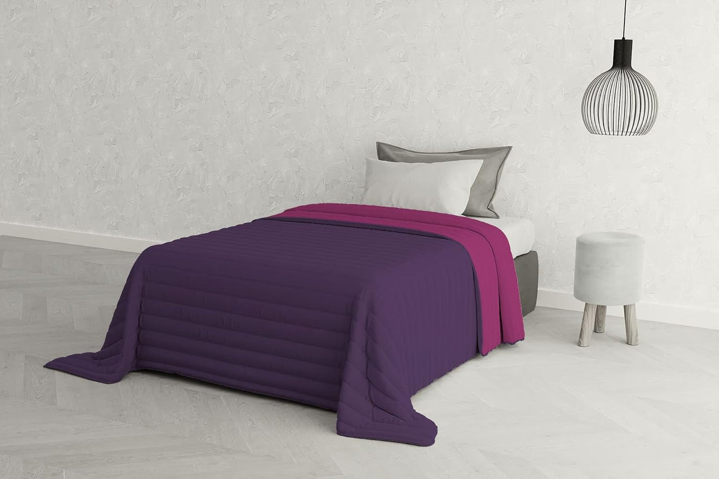 Italské povlečení Estivo jednolůžko, povlečení, Aqua, 170 X 270 Cm Peřiny a přikrývky Naty Shop Viola/Fuchsia 170 X 270 Cm