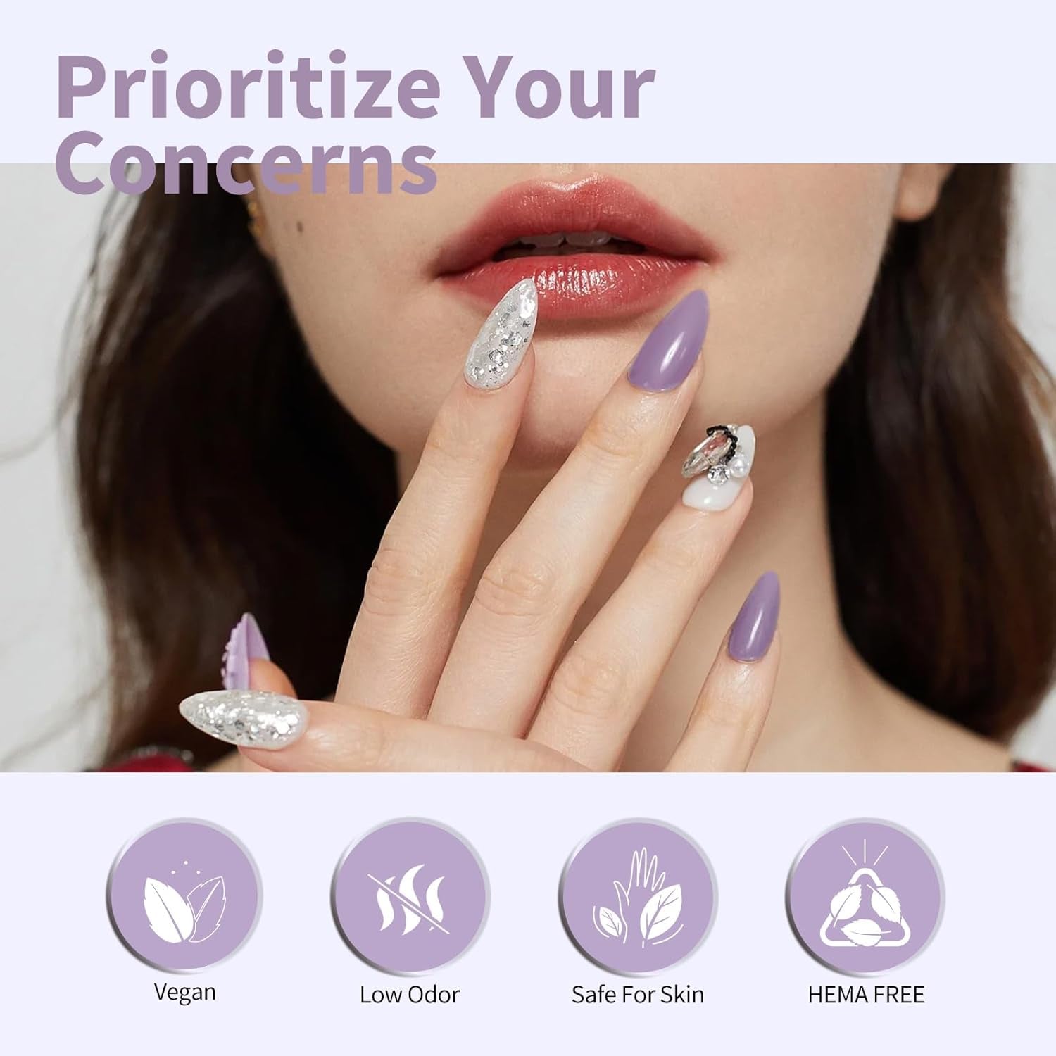 CANNI gel lak na nehty, semipermanentní, tmavě fialový, lak na nehty, UV gel, soak off, manikúra