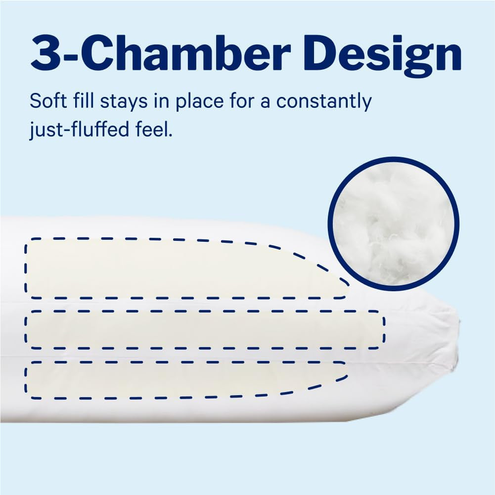 Casper Sleep Essential Polštář na spaní, King, White Naty Shop standardní polštáře