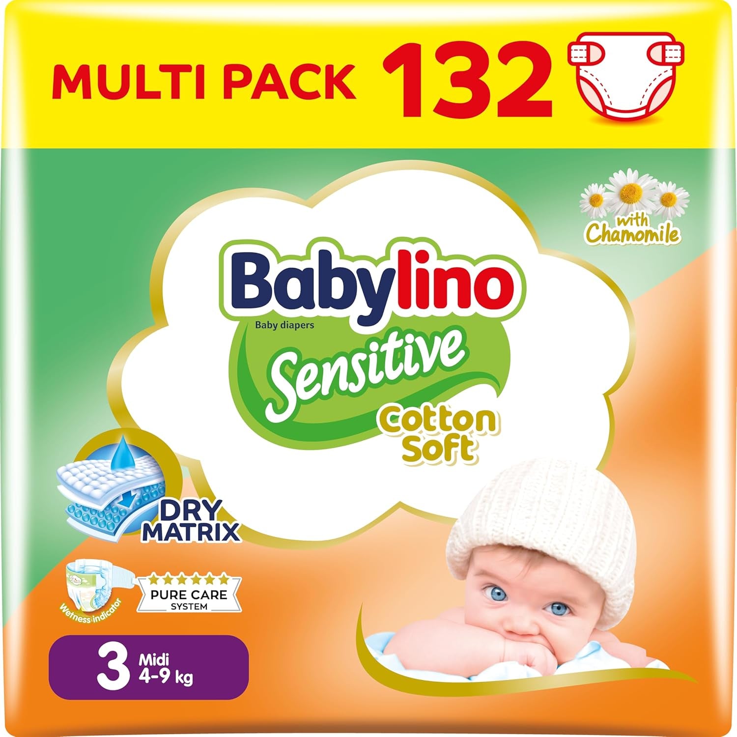 Dětské plenky Sensitive vel. 4, Maxi (8-13 kg), 20 kusů