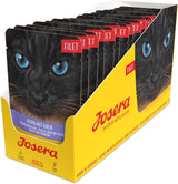 JOSERA Kuřecí a telecí řízek (16 x 70 g) | Dospělý | Prémiové vlhké krmivo pro dospělé kočky | Kuřecí a telecí maso se 40% kuřecího řízku | Žádná zrna | Mokré krmivo pro kočky v sáčku s čerstvostí | Balení 16