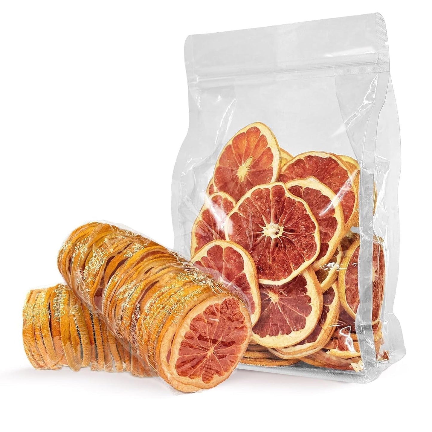 Sušené plátky grapefruitu, dehydrovaný grapefruit, náplň do vázy, vánoční ozdoby, plátky červeného grapefruitu, plátky sušeného ovoce na čaj, bez přidaného cukru (100 g (1 balení)) Naty Shop Dehydratované produkty 100 g (1 balení)