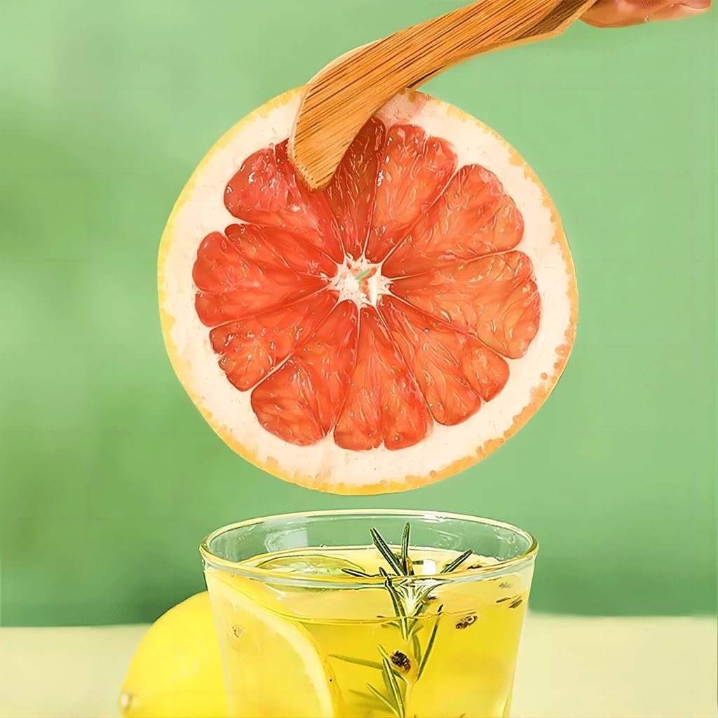 Sušené plátky grapefruitu, dehydrovaný grapefruit, náplň do vázy, vánoční ozdoby, plátky červeného grapefruitu, plátky sušeného ovoce na čaj, bez přidaného cukru (100 g (1 balení)) Naty Shop Dehydratované produkty