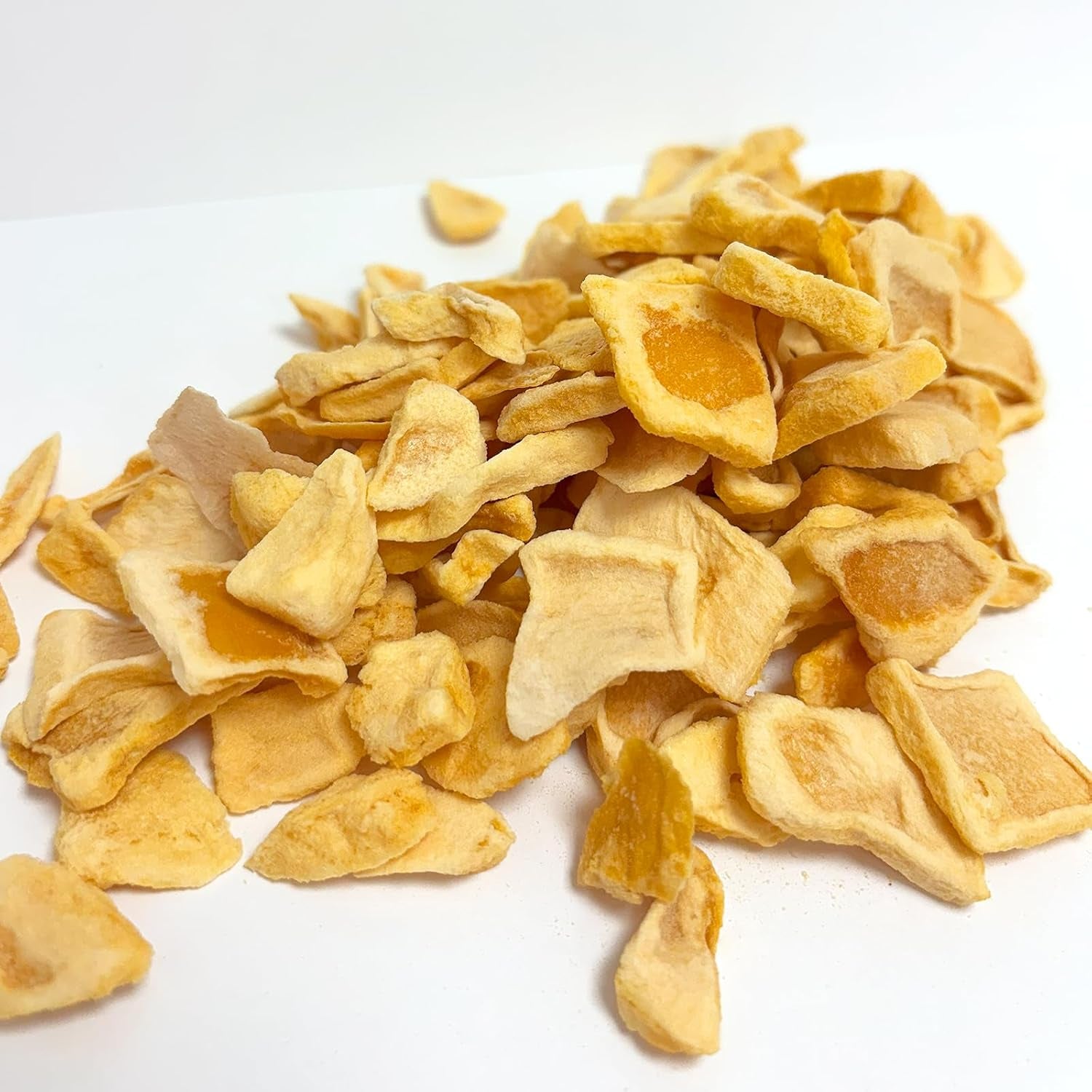 Mangové plátky 100g - lyofilizované mango chipsy - lyofilizované sušené ovoce - lyofilizované ovoce, sušené mango na ozdobu, svačiny, smoothie, dezerty Dehydrované produkty Naty Shop