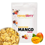 Mangové plátky 100g - lyofilizované mango chipsy - lyofilizované sušené ovoce - lyofilizované ovoce, sušené mango na ozdobu, snacky, smoothie, dezerty Dehydrované produkty Naty Shop 100G