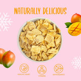 Mangové plátky 100g - lyofilizované mango chipsy - lyofilizované sušené ovoce - lyofilizované ovoce, sušené mango na ozdobu, svačiny, smoothie, dezerty Dehydrované produkty Naty Shop