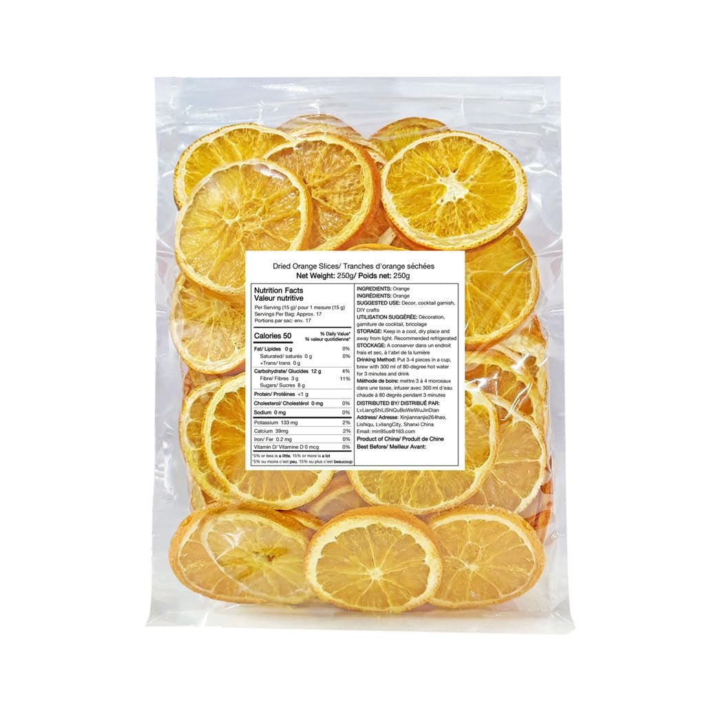 Sušené plátky pomeranče, 250g Přírodní plátky pomeranče Sušené ozdoby, sušené plátky pomeranče na vánoční ozdoby, adventní věnec, mýdlo, plátky ovoce Sušené produkty Naty Shop